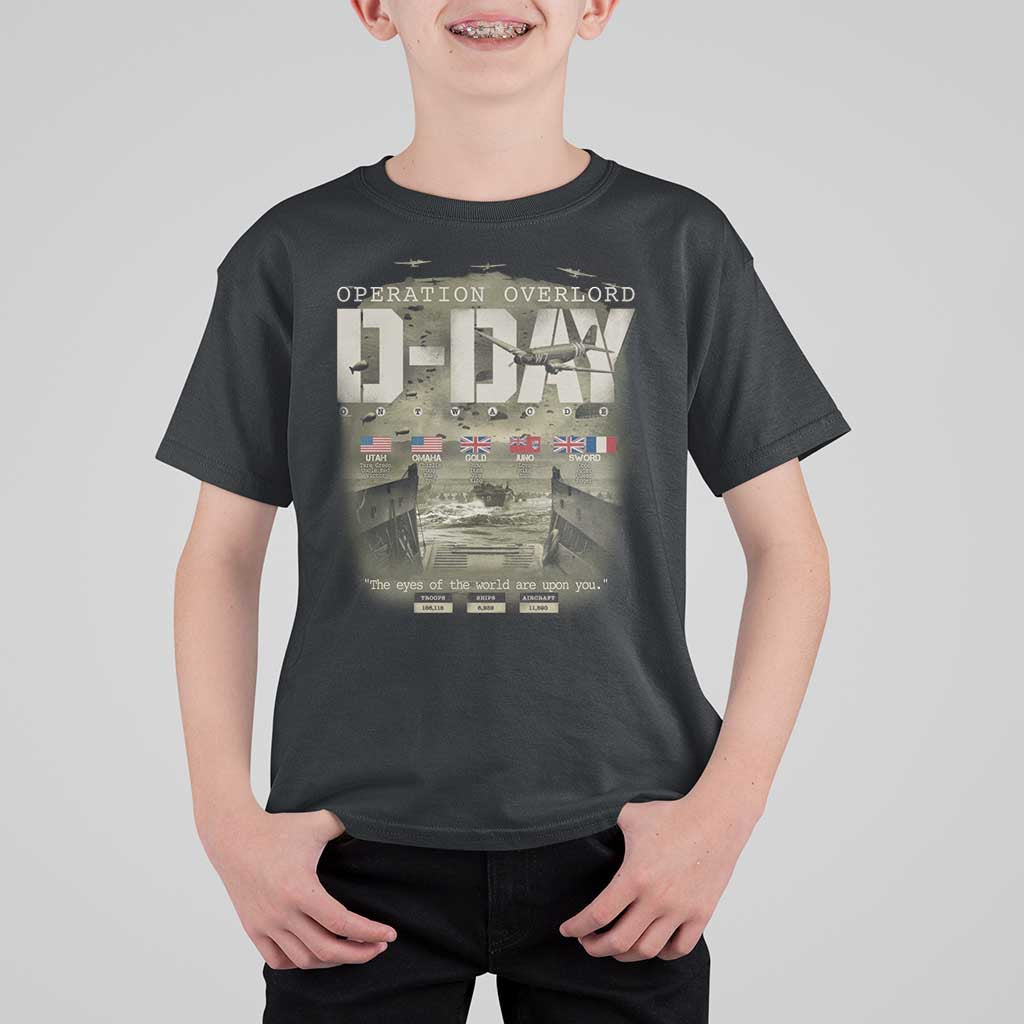 Operation Overlord D Day Normandy WWII T Shirt For Kid