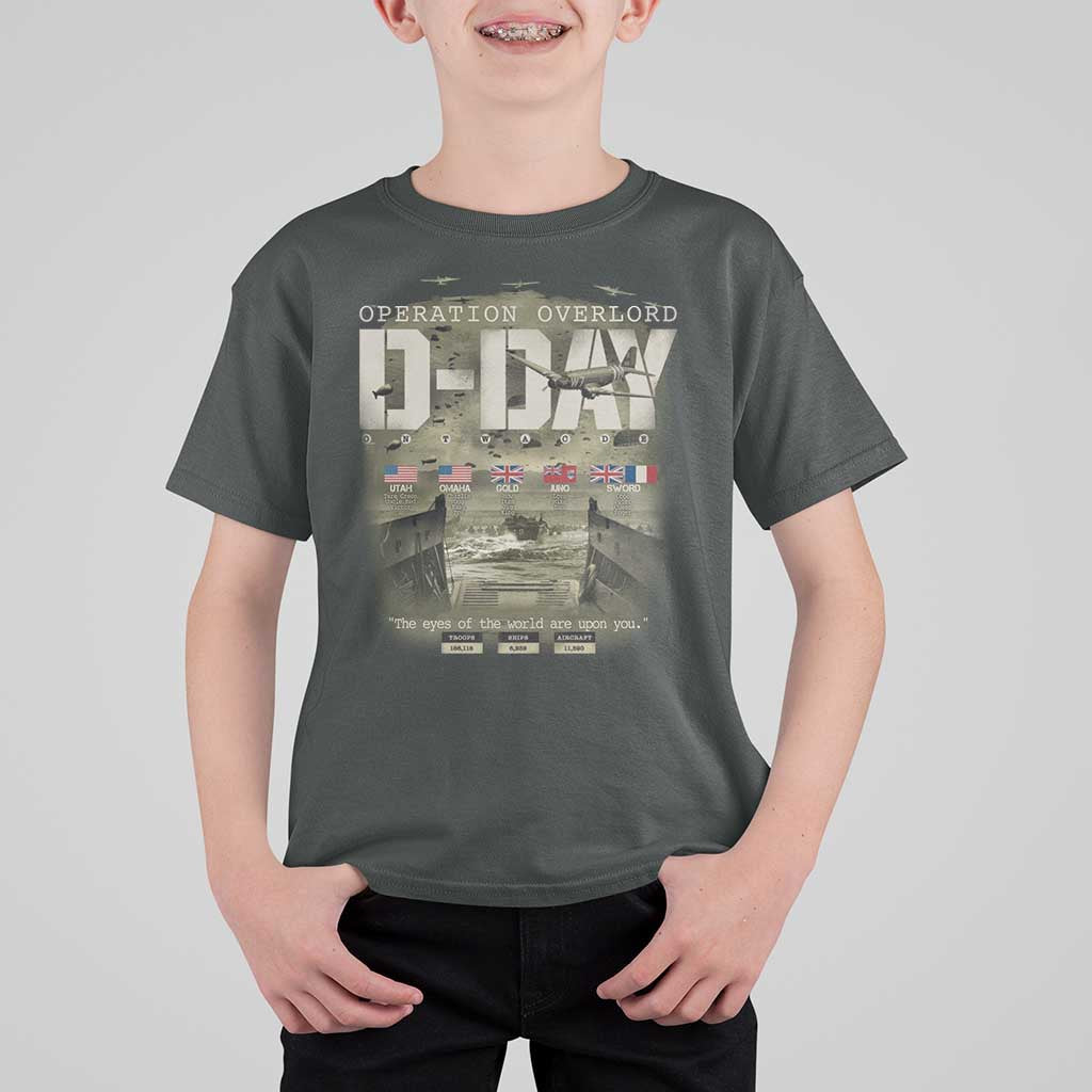 Operation Overlord D Day Normandy WWII T Shirt For Kid