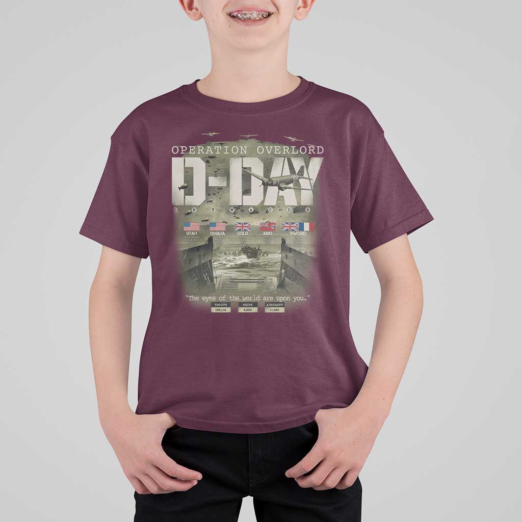 Operation Overlord D Day Normandy WWII T Shirt For Kid