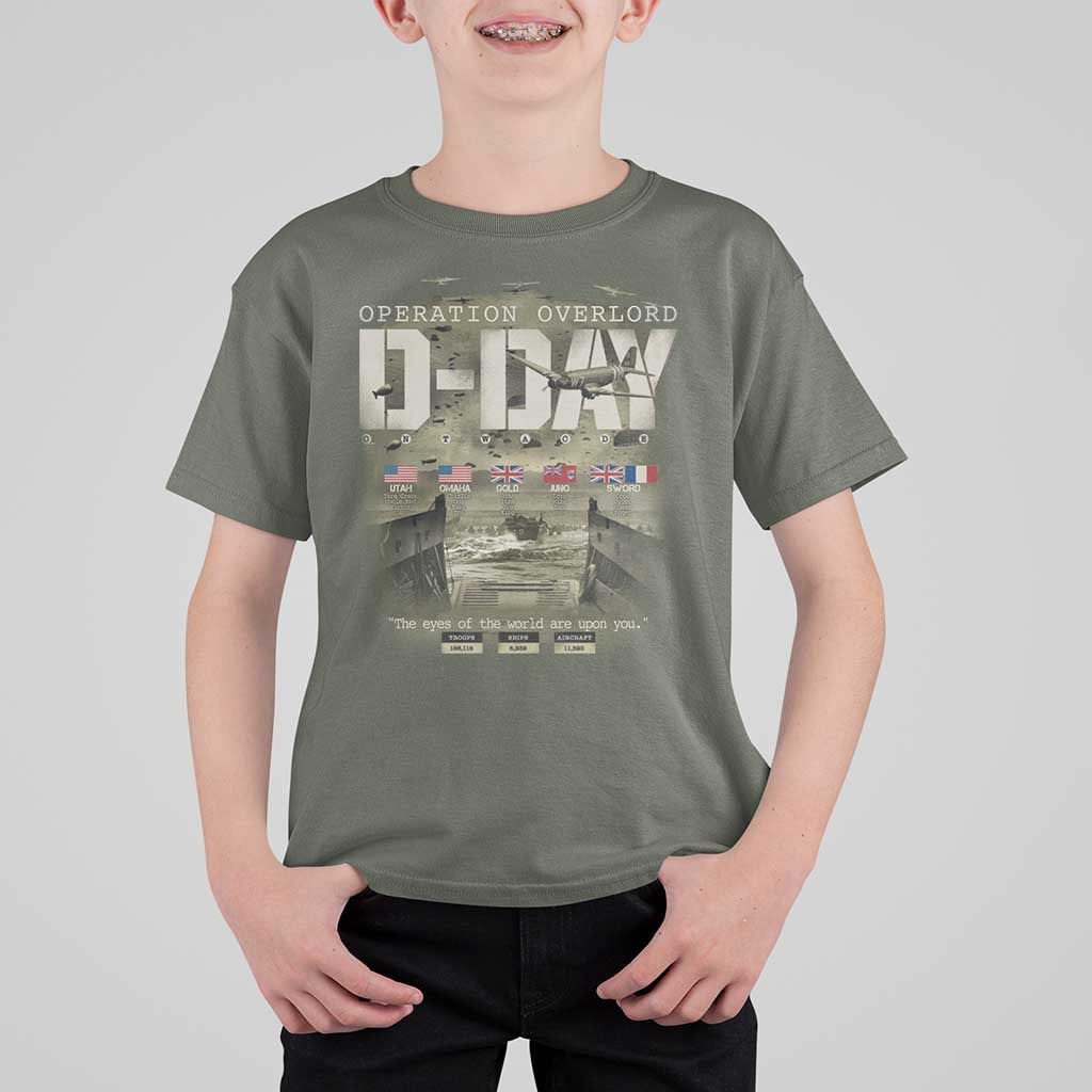 Operation Overlord D Day Normandy WWII T Shirt For Kid