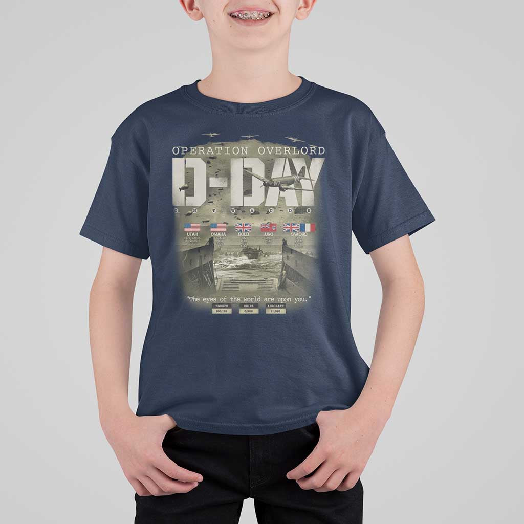 Operation Overlord D Day Normandy WWII T Shirt For Kid