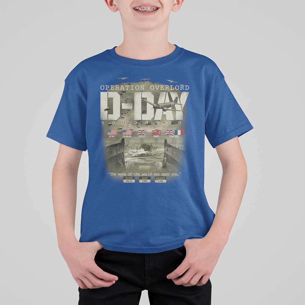 Operation Overlord D Day Normandy WWII T Shirt For Kid
