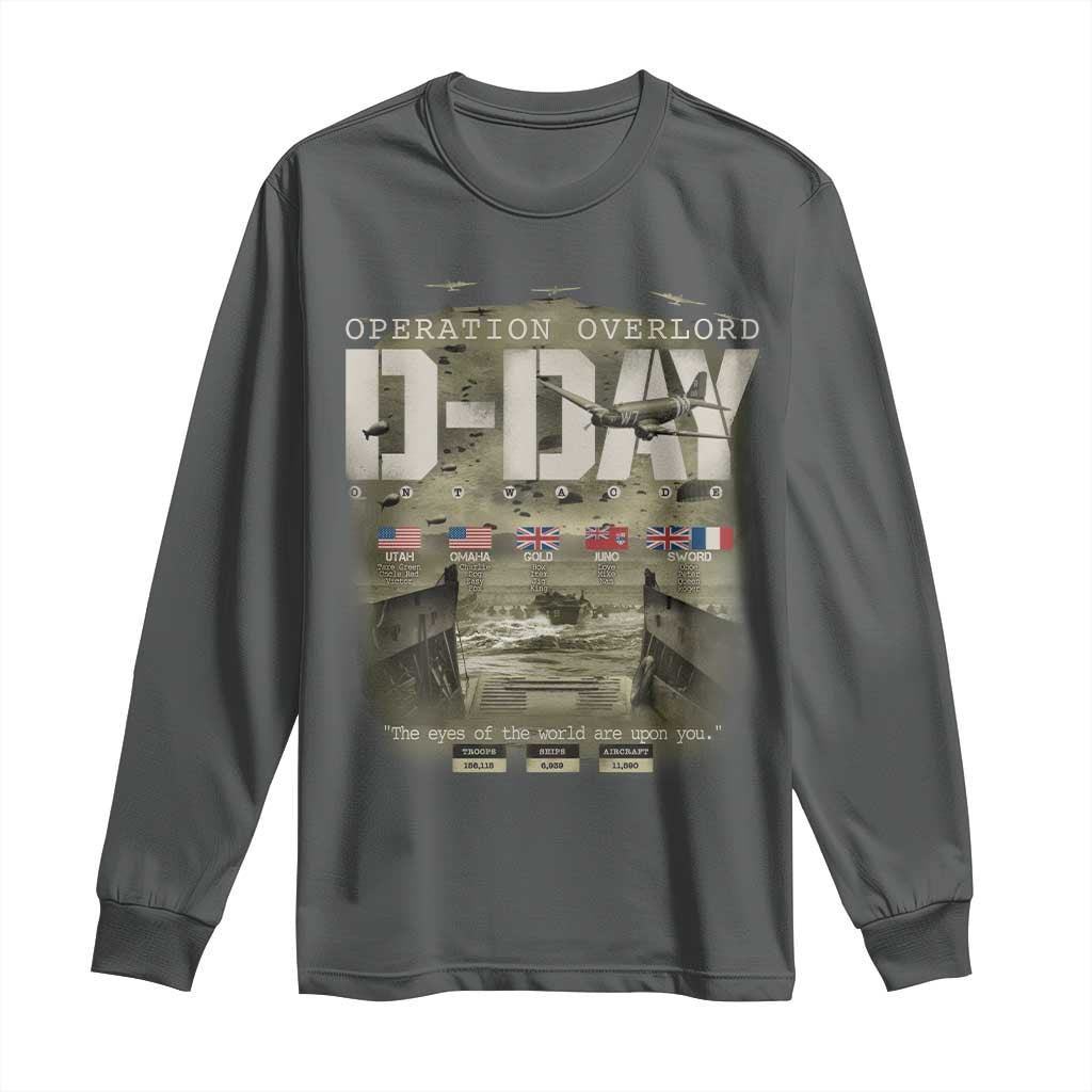 Operation Overlord D Day Normandy WWII Long Sleeve Shirt