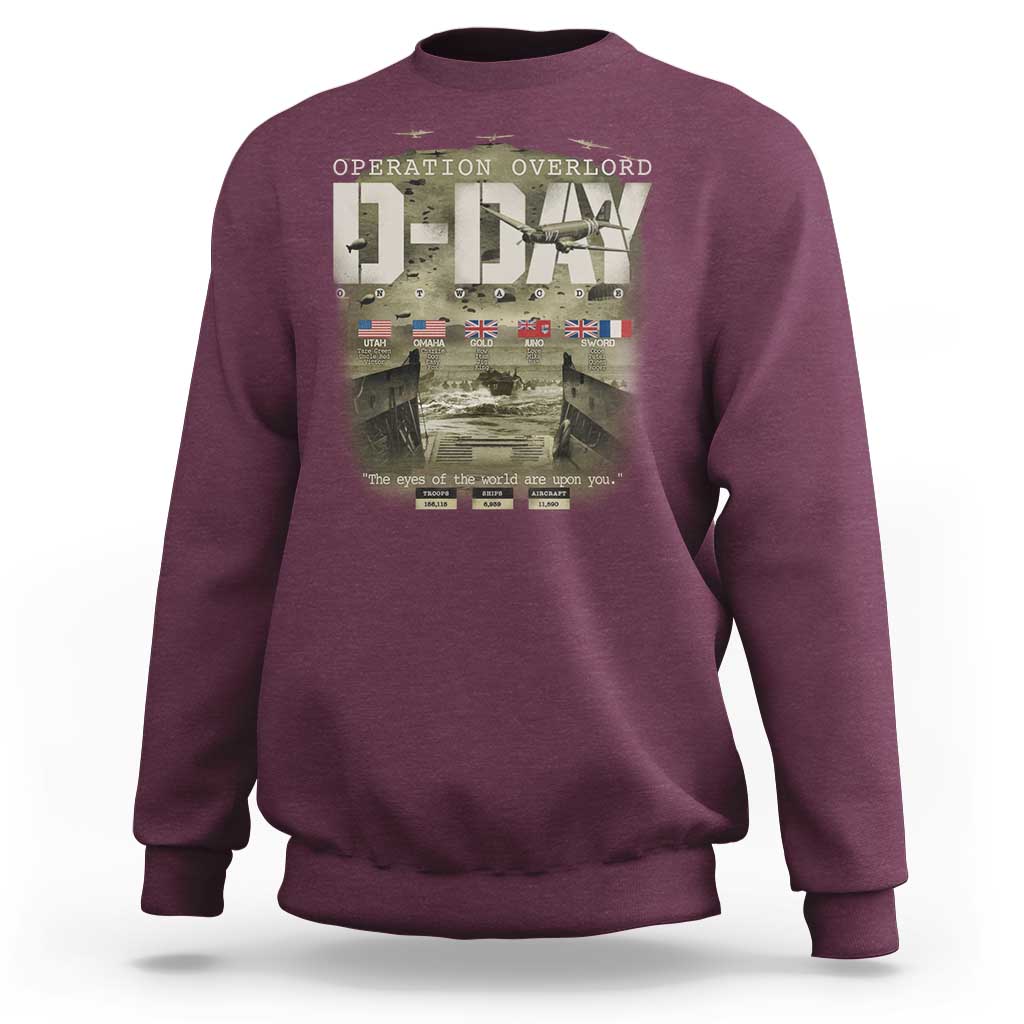 Operation Overlord D Day Normandy WWII Sweatshirt