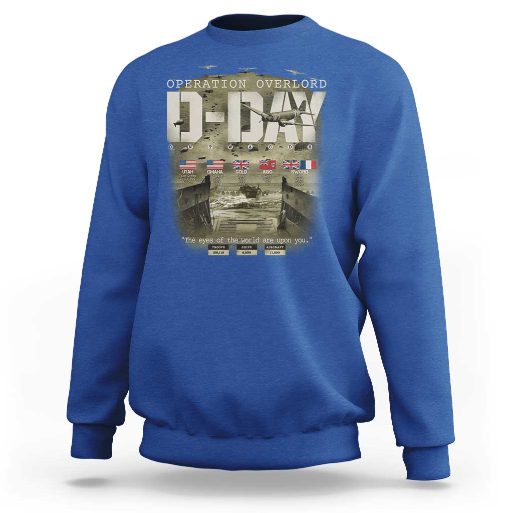 Operation Overlord D Day Normandy WWII Sweatshirt