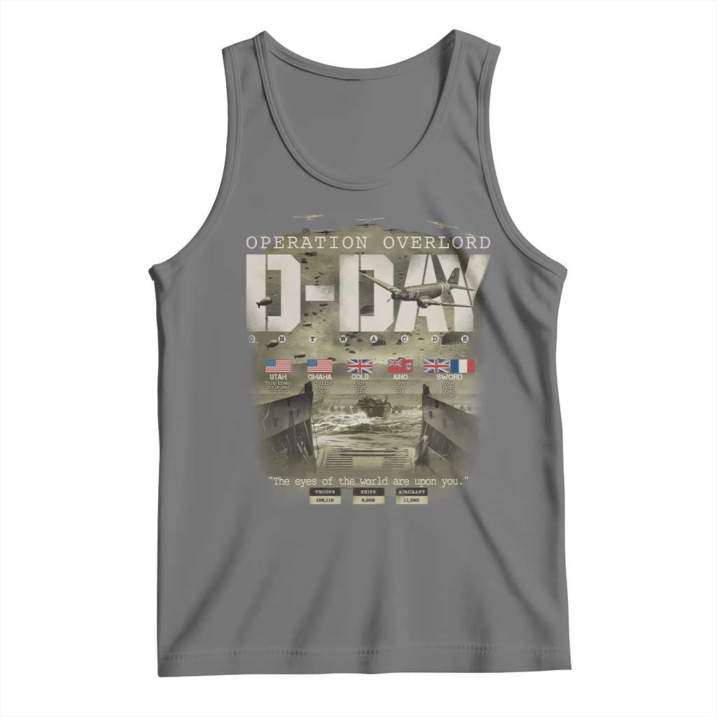 Operation Overlord D Day Normandy WWII Tank Top