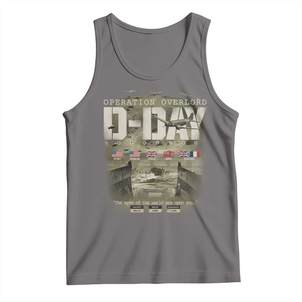 Operation Overlord D Day Normandy WWII Tank Top