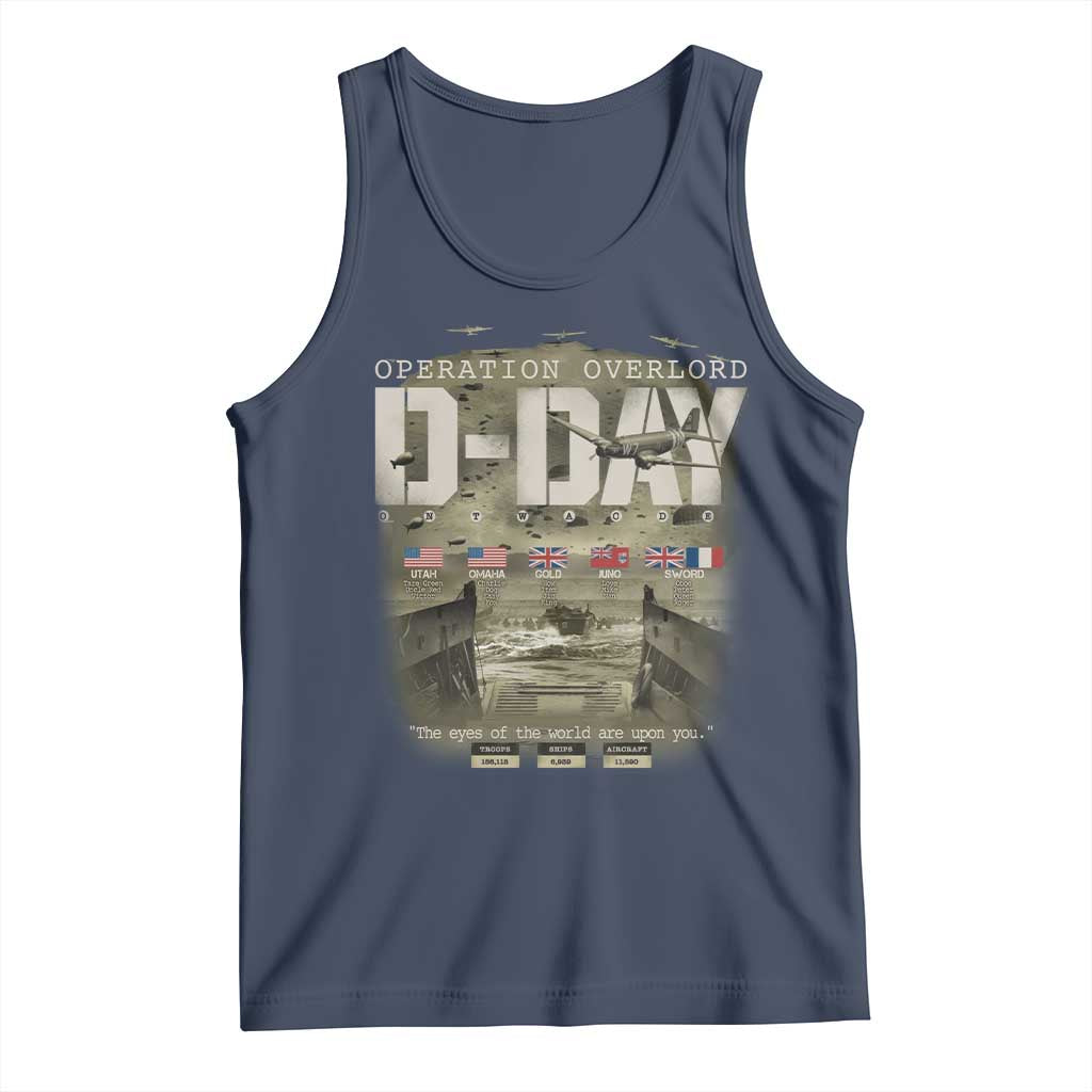 Operation Overlord D Day Normandy WWII Tank Top