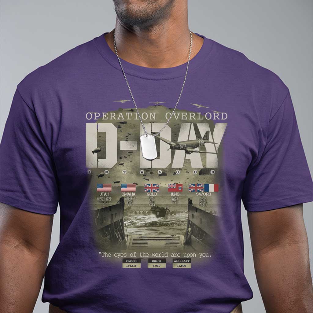 Operation Overlord D Day Normandy WWII T Shirt