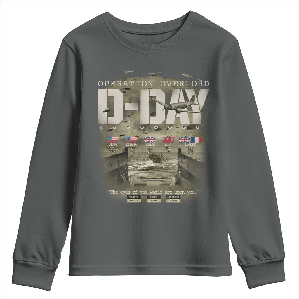Operation Overlord D Day Normandy WWII Youth Sweatshirt
