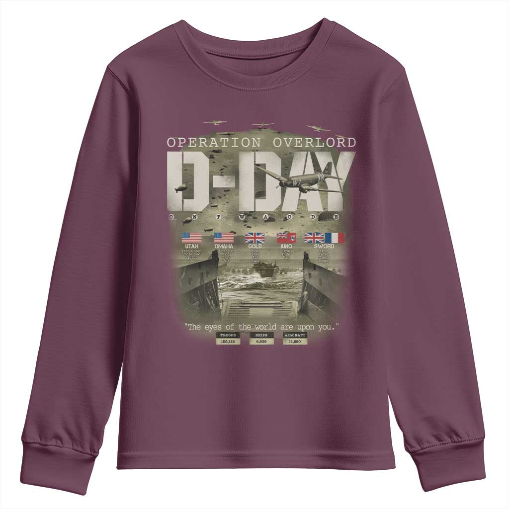 Operation Overlord D Day Normandy WWII Youth Sweatshirt