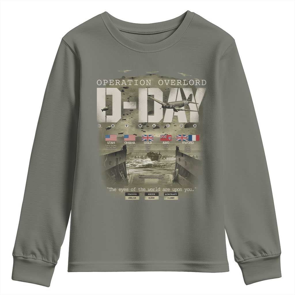 Operation Overlord D Day Normandy WWII Youth Sweatshirt