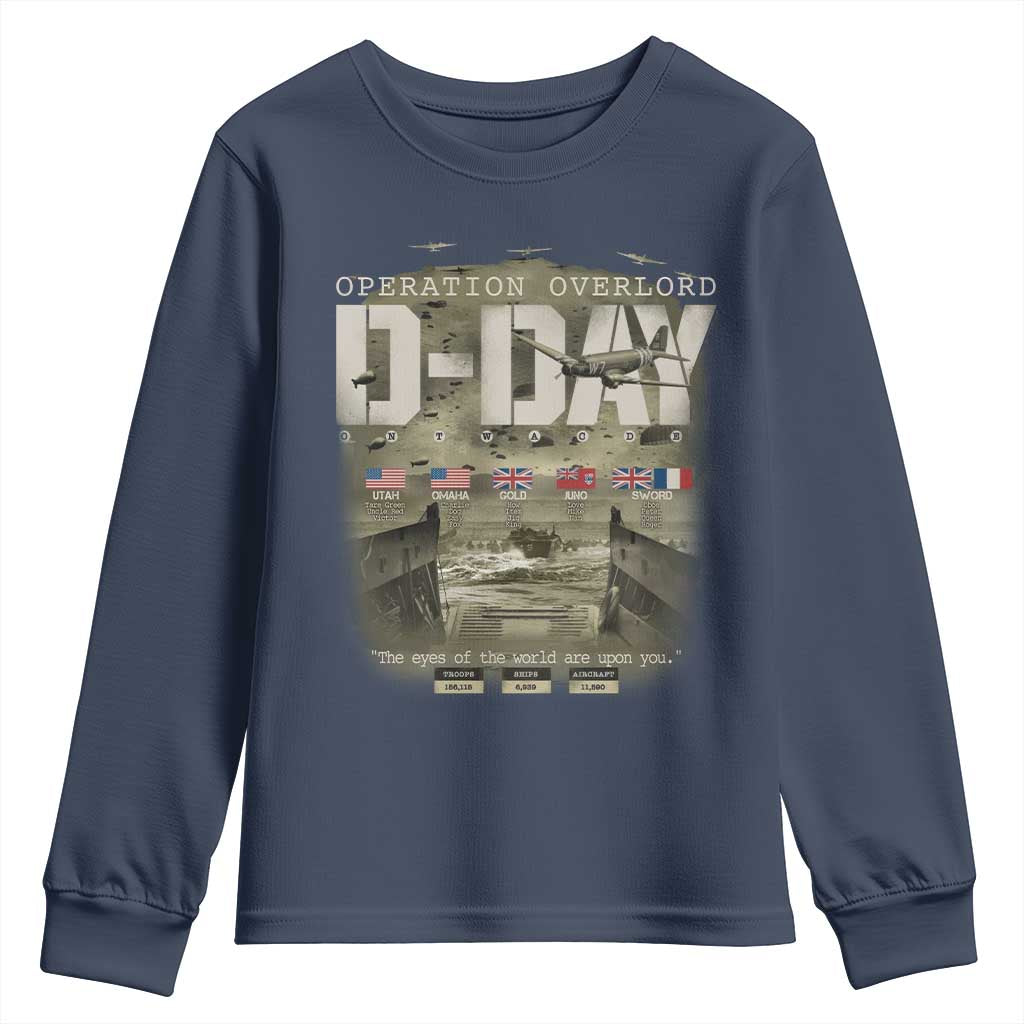 Operation Overlord D Day Normandy WWII Youth Sweatshirt
