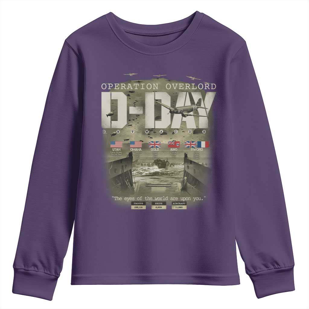 Operation Overlord D Day Normandy WWII Youth Sweatshirt
