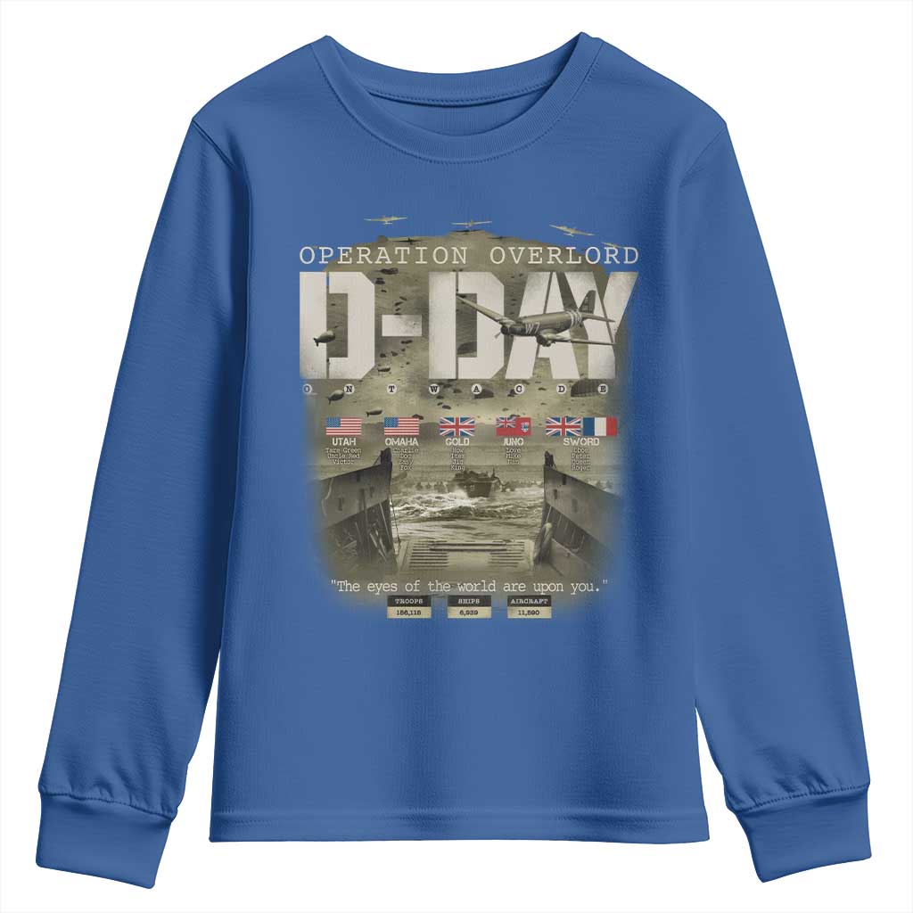 Operation Overlord D Day Normandy WWII Youth Sweatshirt