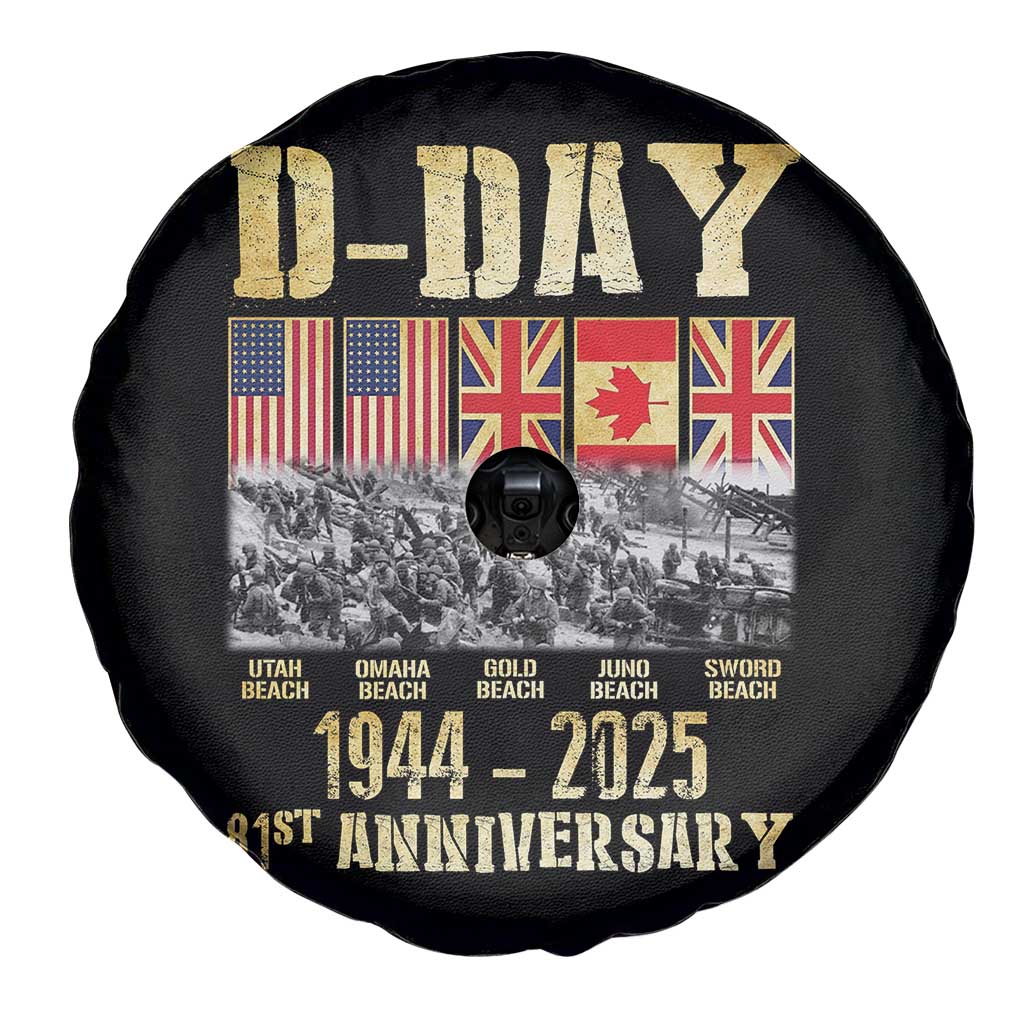 D Day 81st Anniversary Honor History Normandy WWII Spare Tire Cover