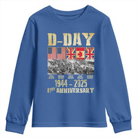 D Day 81st Anniversary Honor History Normandy WWII Youth Sweatshirt