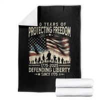 250 Years Of Protecting Freedom Defending Liberty Since 1775 Throw Blanket US Military Army Birthday - Wonder Print Shop