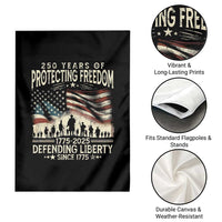 250 Years Of Protecting Freedom Defending Liberty Since 1775 Garden Flag US Military Army Birthday - Wonder Print Shop