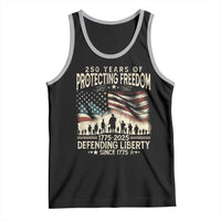 250 Years Of Protecting Freedom Defending Liberty Since 1775 Tank Top US Military Army Birthday
