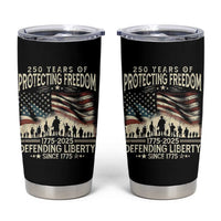 250 Years Of Protecting Freedom Defending Liberty Since 1775 Tumbler Cup US Military Army Birthday