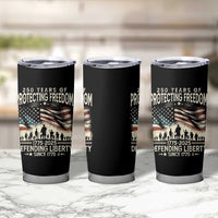 250 Years Of Protecting Freedom Defending Liberty Since 1775 Tumbler Cup US Military Army Birthday
