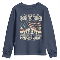 250 Years Of Protecting Freedom Defending Liberty Since 1775 Youth Sweatshirt US Military Army Birthday