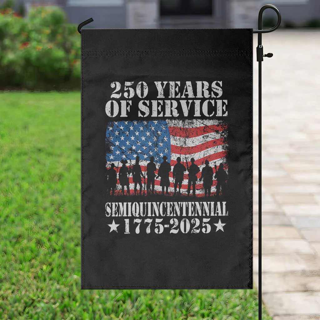 250 Years Of Service Semiquincentennial Garden Flag US Military Army Birthday American Flag - Wonder Print Shop