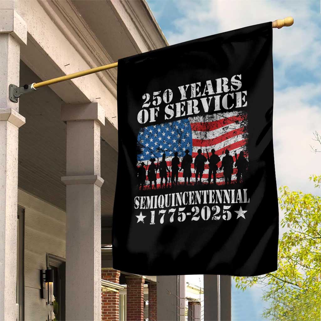 250 Years Of Service Semiquincentennial Garden Flag US Military Army Birthday American Flag - Wonder Print Shop