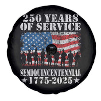 250 Years Of Service Semiquincentennial Spare Tire Cover US Military Army Birthday American Flag