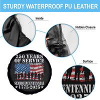 250 Years Of Service Semiquincentennial Spare Tire Cover US Military Army Birthday American Flag