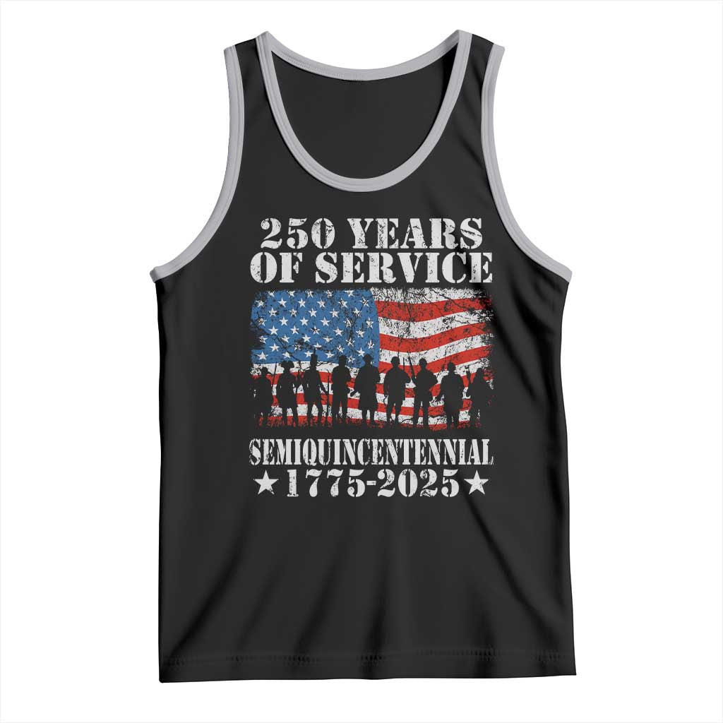 250 Years Of Service Semiquincentennial Tank Top US Military Army Birthday American Flag