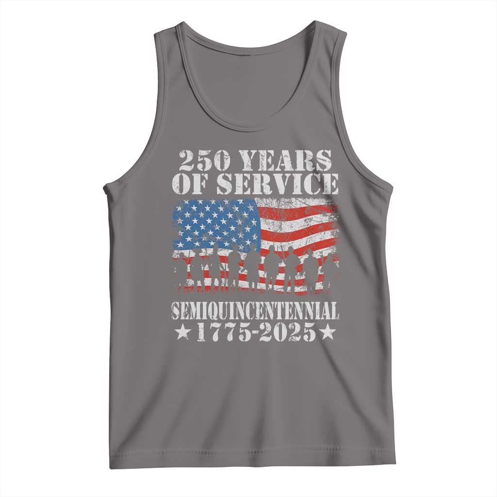 250 Years Of Service Semiquincentennial Tank Top US Military Army Birthday American Flag