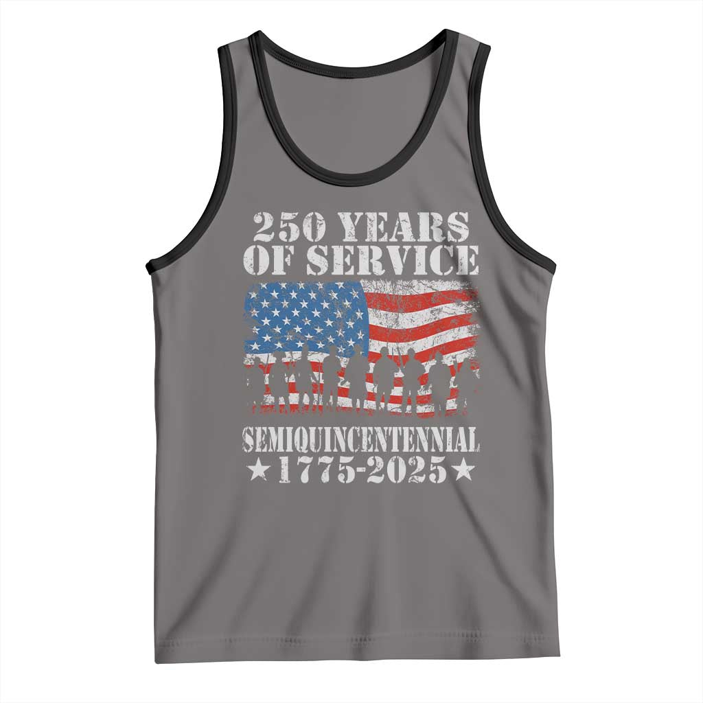 250 Years Of Service Semiquincentennial Tank Top US Military Army Birthday American Flag
