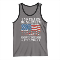 250 Years Of Service Semiquincentennial Tank Top US Military Army Birthday American Flag