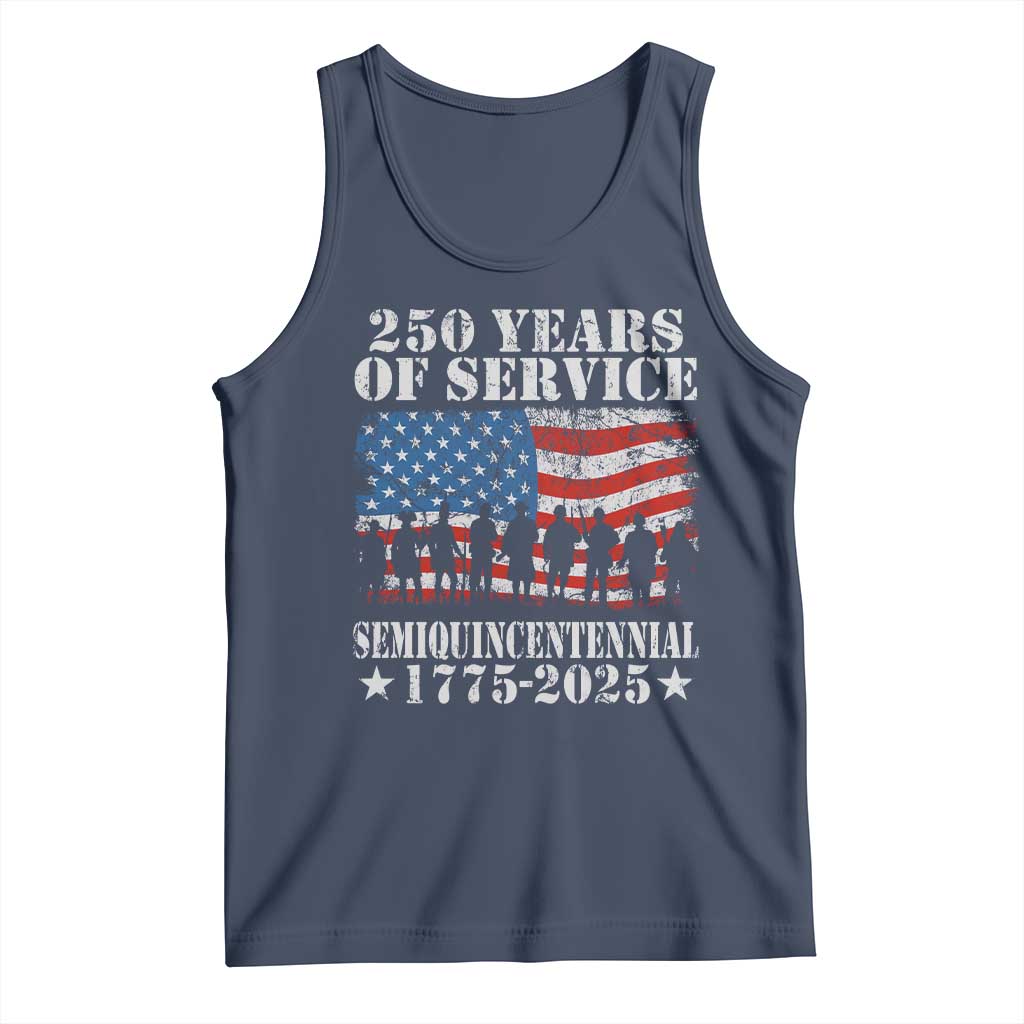 250 Years Of Service Semiquincentennial Tank Top US Military Army Birthday American Flag