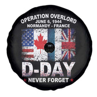 Operation Overlord D Day Normandy France WWII Never Forget Spare Tire Cover