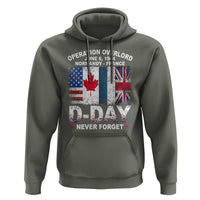 Operation Overlord D Day Normandy France WWII Never Forget Hoodie