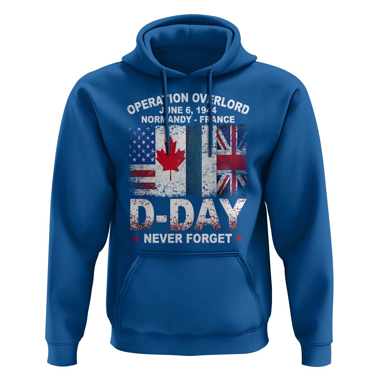 Operation Overlord D Day Normandy France WWII Never Forget Hoodie
