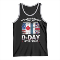 Operation Overlord D Day Normandy France WWII Never Forget Tank Top