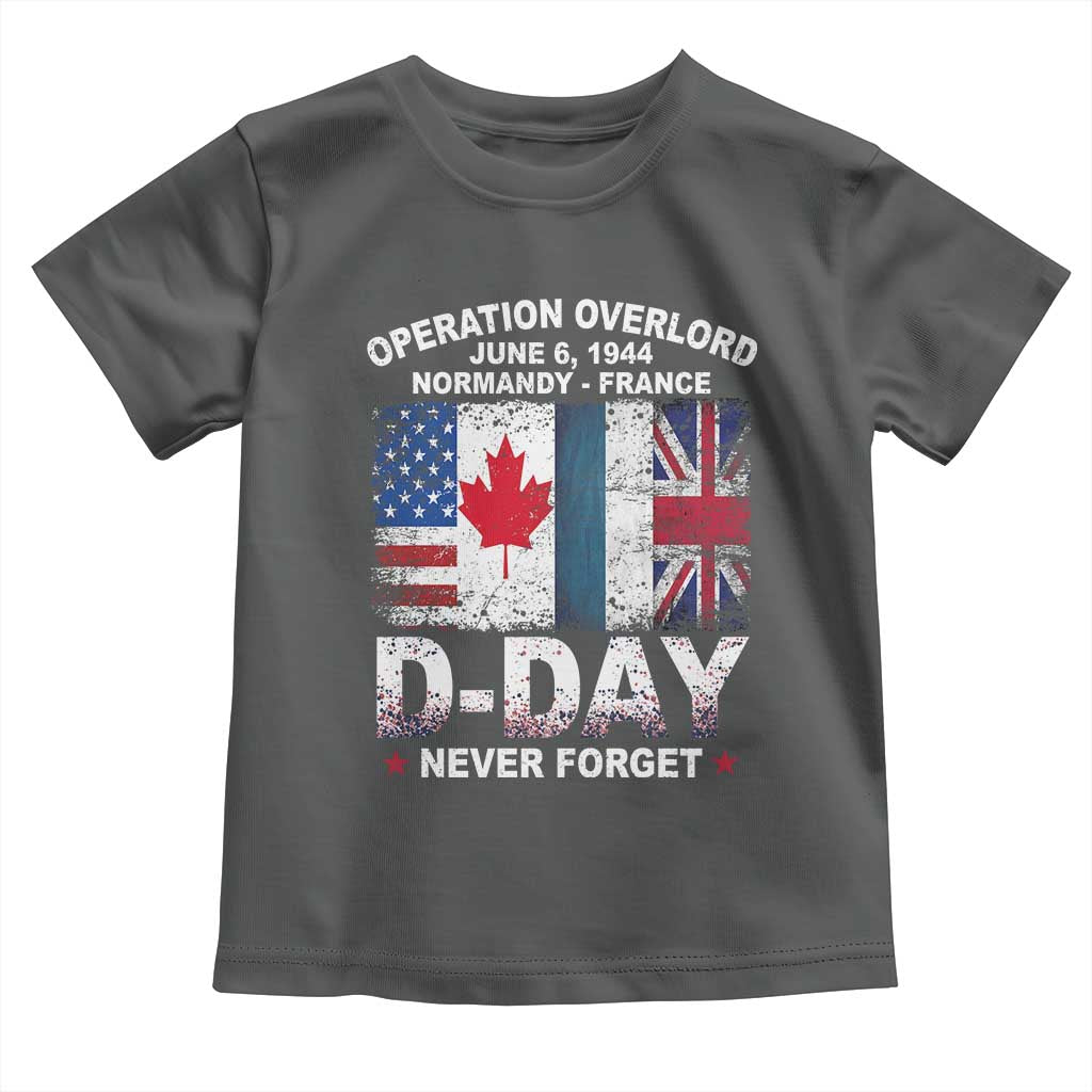 Operation Overlord D Day Normandy France WWII Never Forget Toddler T Shirt