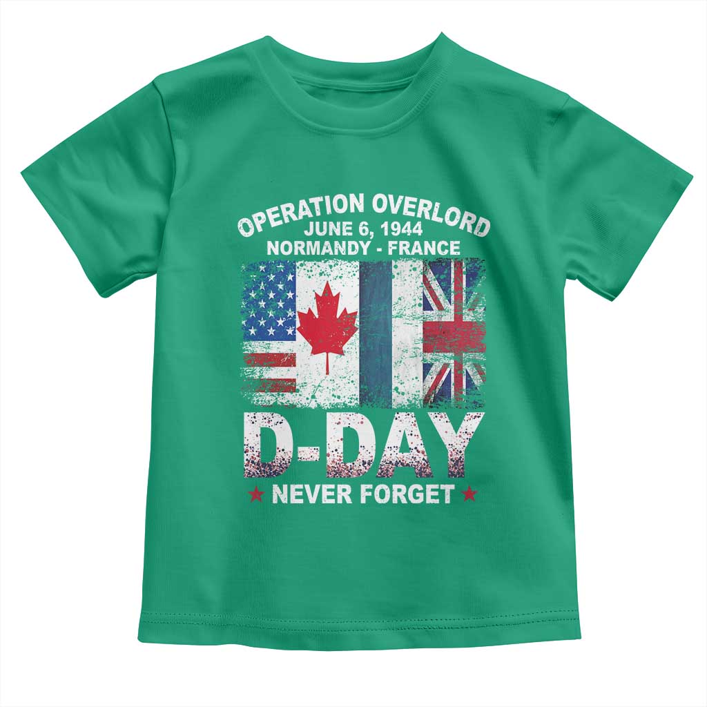 Operation Overlord D Day Normandy France WWII Never Forget Toddler T Shirt