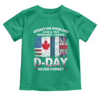 Operation Overlord D Day Normandy France WWII Never Forget Toddler T Shirt