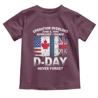 Operation Overlord D Day Normandy France WWII Never Forget Toddler T Shirt