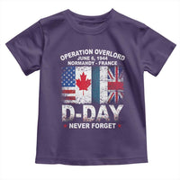 Operation Overlord D Day Normandy France WWII Never Forget Toddler T Shirt