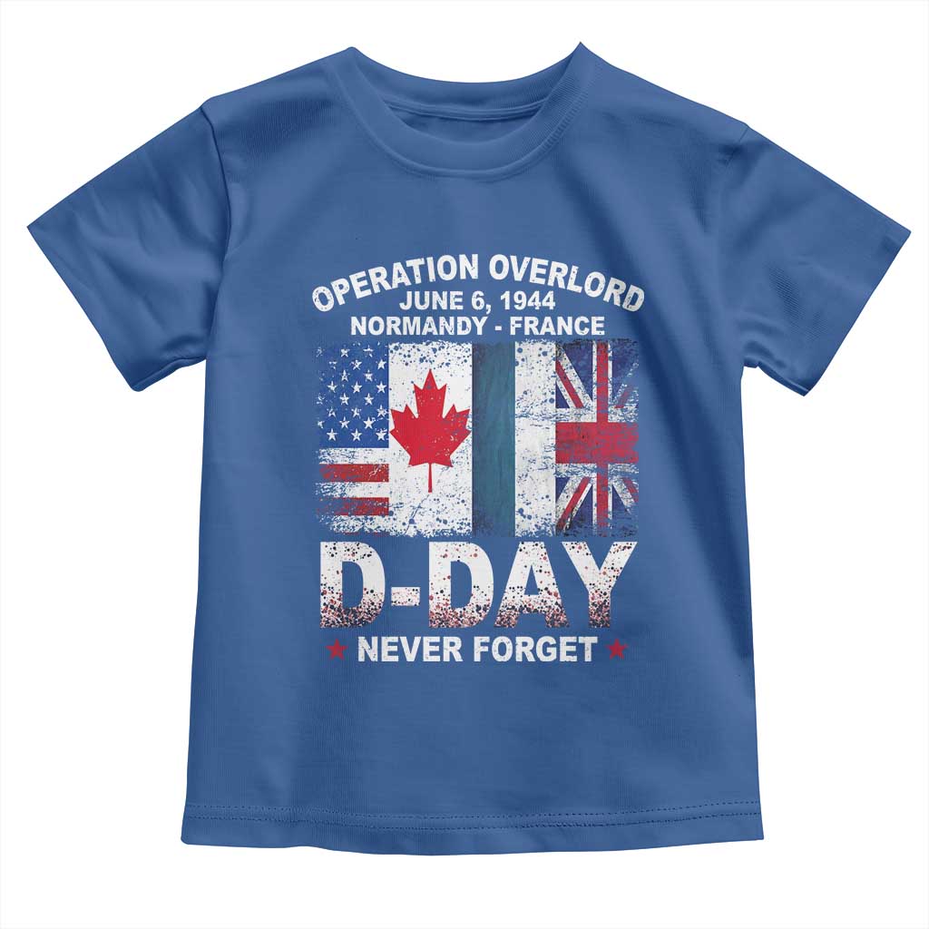 Operation Overlord D Day Normandy France WWII Never Forget Toddler T Shirt