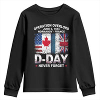 Operation Overlord D Day Normandy France WWII Never Forget Youth Sweatshirt