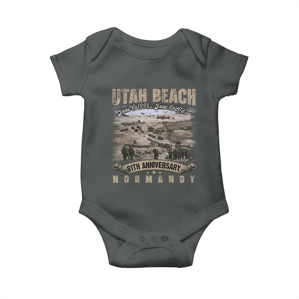 Utah Beach D Day 81 ST Anniversary Honor History Normandy WWII Baby Onesie