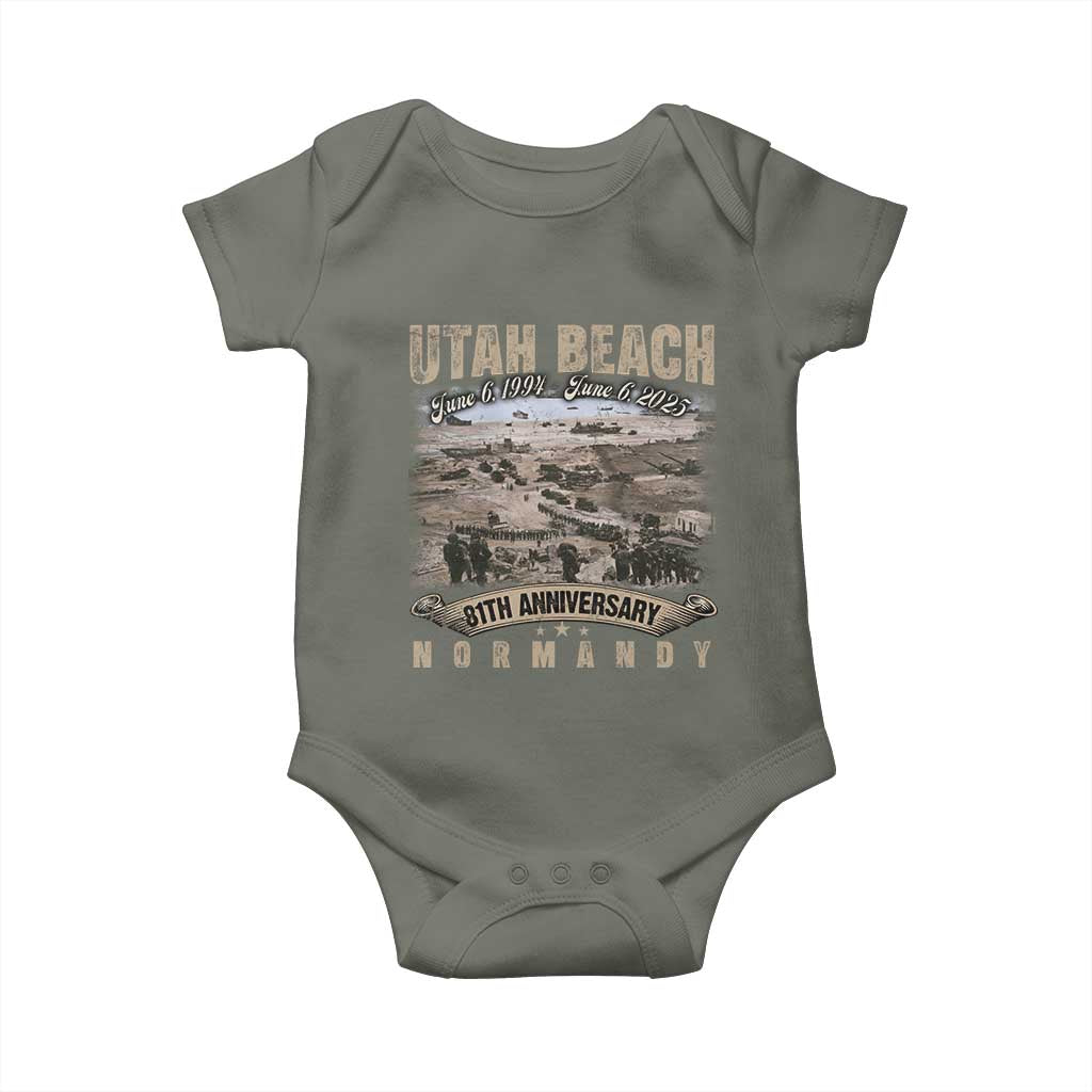Utah Beach D Day 81 ST Anniversary Honor History Normandy WWII Baby Onesie