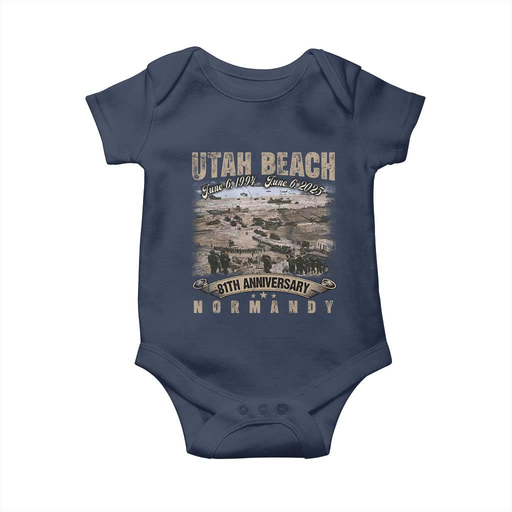 Utah Beach D Day 81 ST Anniversary Honor History Normandy WWII Baby Onesie